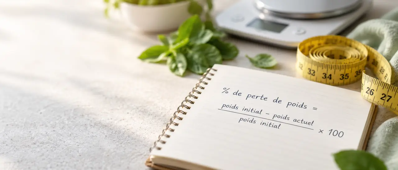 Pourcentage de perte de poids : calculez-le avec le poids initial comme référence