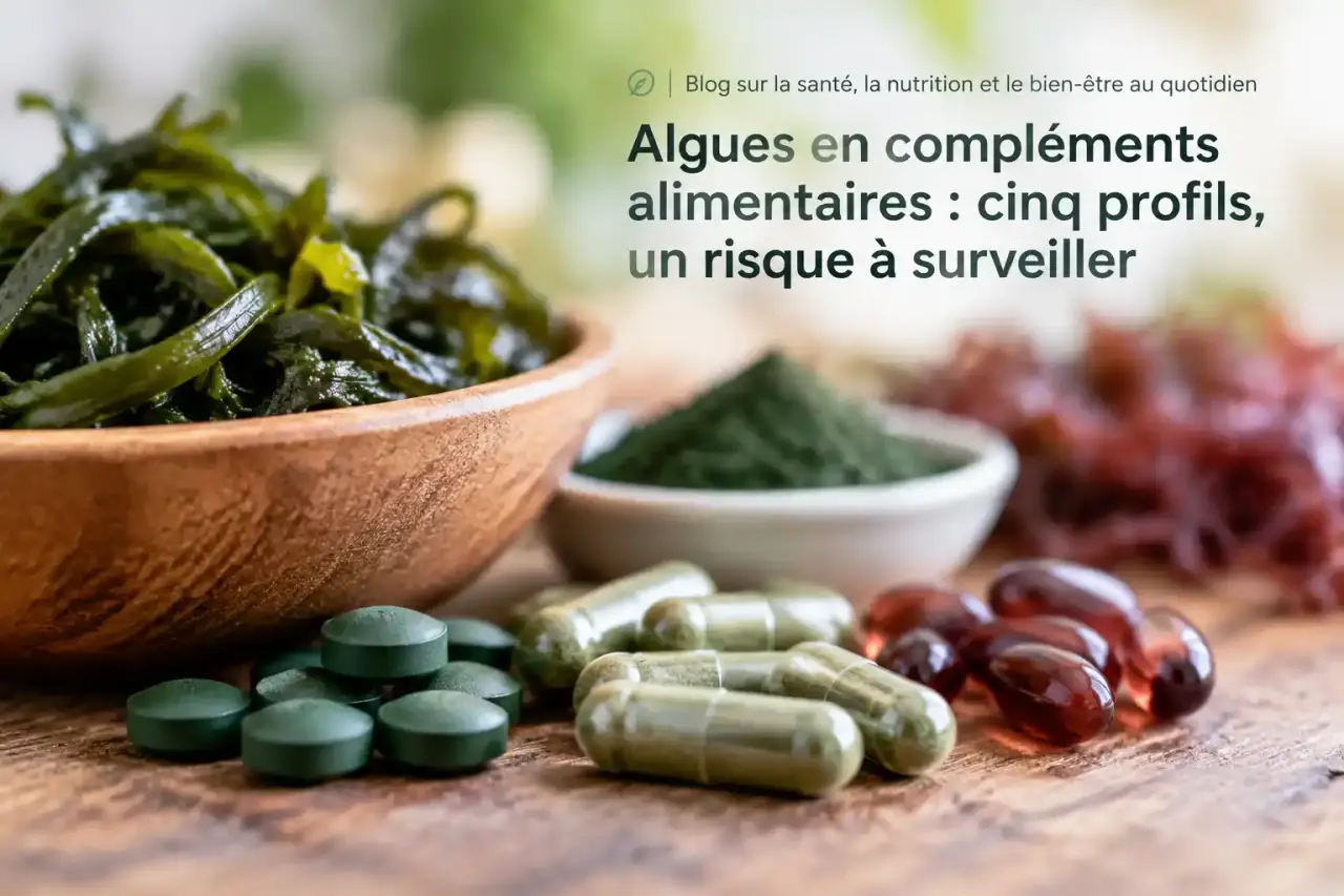 Algues en compléments alimentaires : cinq profils, un risque à surveiller