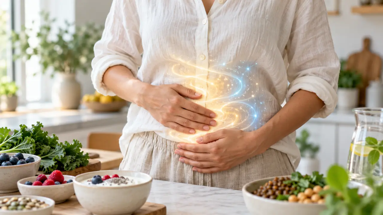 Photographie scientifique évoquant l’étude du microbiote intestinal en laboratoire