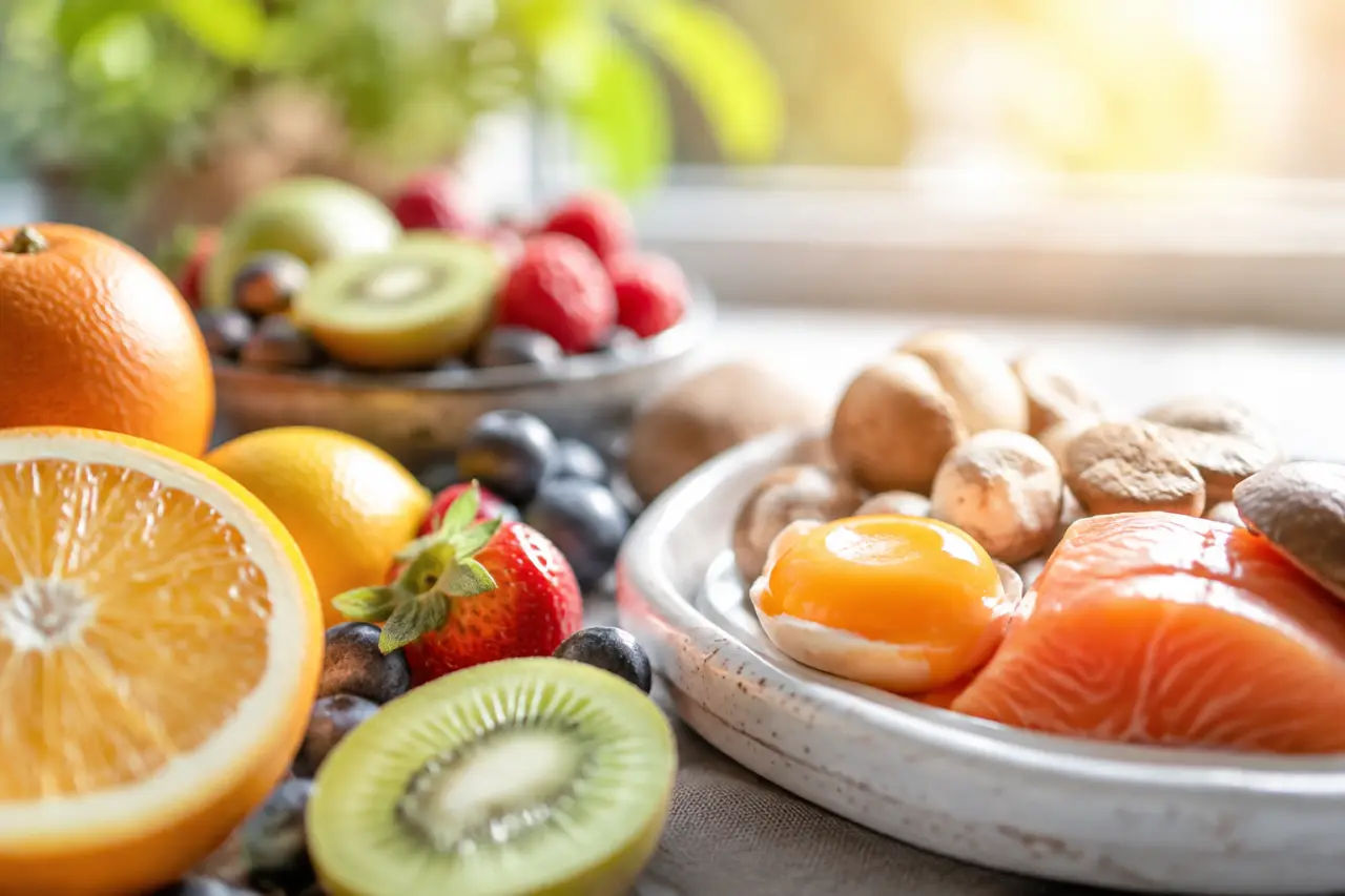 Les fruits n’apportent presque pas de vitamine D, le soleil et quelques aliments font la différence